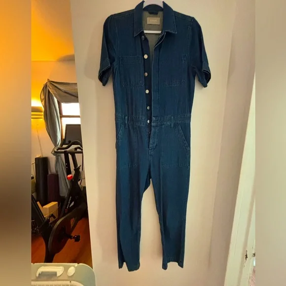 Everlane Short Sleeve Denim Coverall - Picture 4 of 9